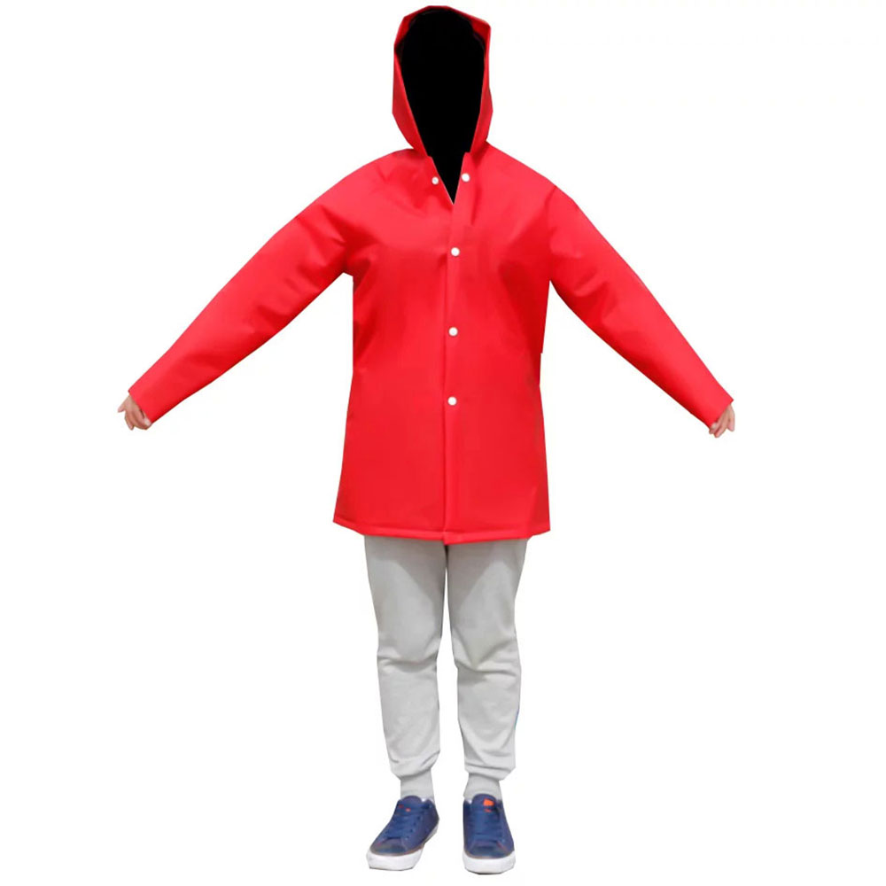 abrigo impermeable termo sellado reforzado pvc para ninos