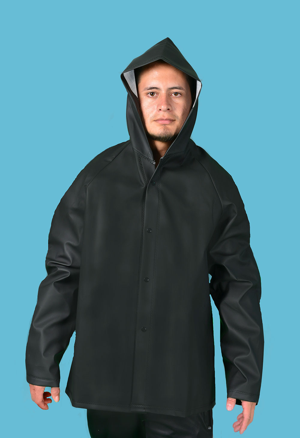 chaqueta impermeable termo sellado pvc cadera