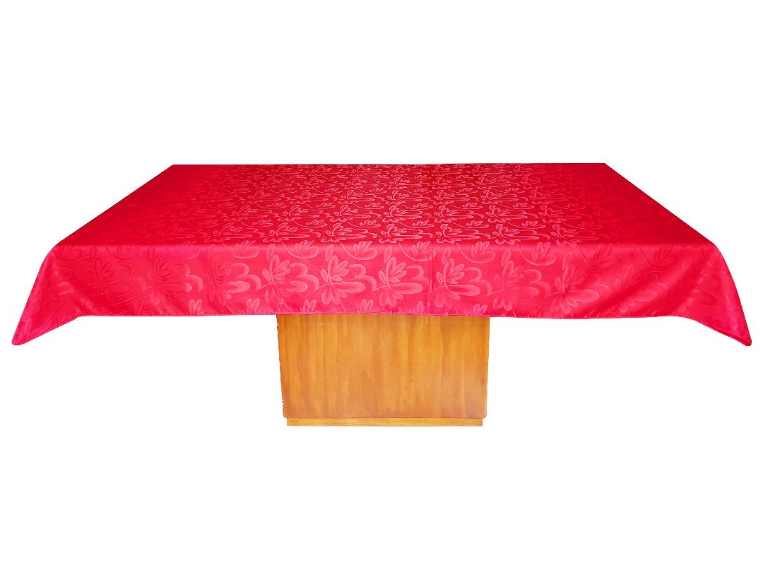 mantel tela troquelada rectangular 6 puestos